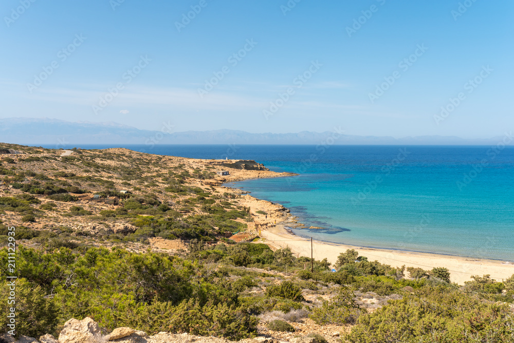 The Sarakiniko beach on the island Gavdos, Greece