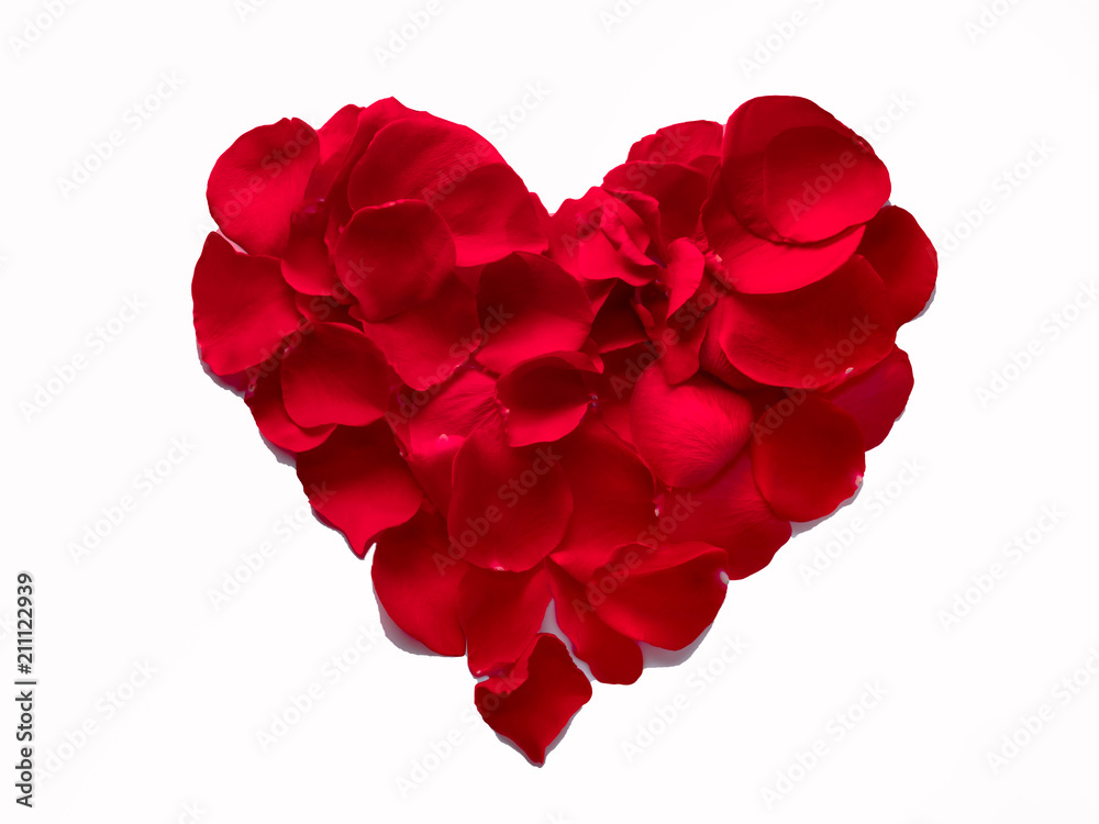 red heart shaped rose petals red heart shaped rose petals