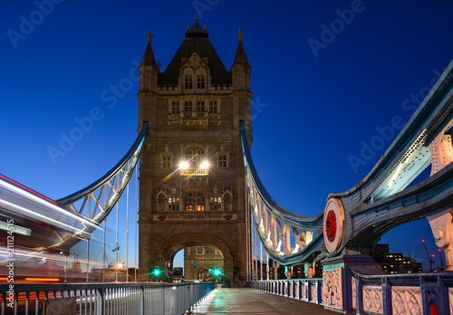 Tower Bridge in the evening, London, United Kingdom