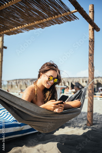 Young Woman Enjoying Summertime photo