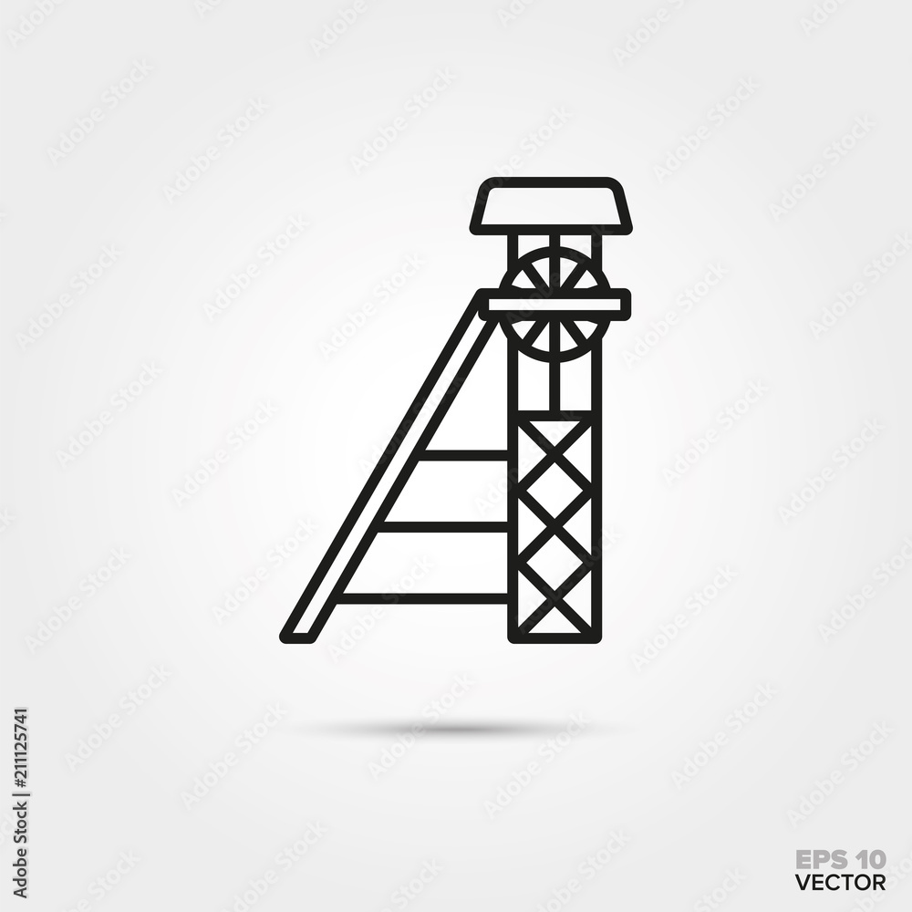 Headframe vector icon.