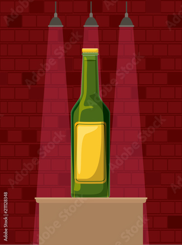 best drink bottle alcohol icon vector illustration design