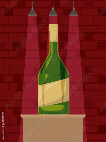 best drink bottle alcohol icon vector illustration design