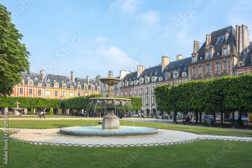 Vosges square (Place des Vosges), Paris, France