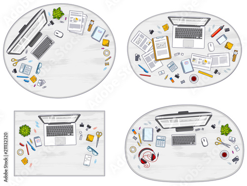 Office desks workspaces top...