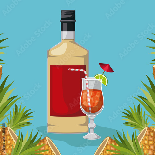 best drink bottle with cup over floral frame.