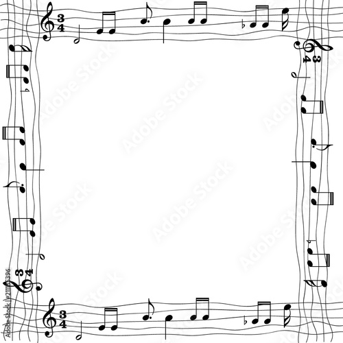 Marco de fotos notas musicales