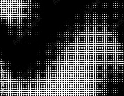 Halftone pattern Digital gradient with dots. Futuristic panel. Vector illustration