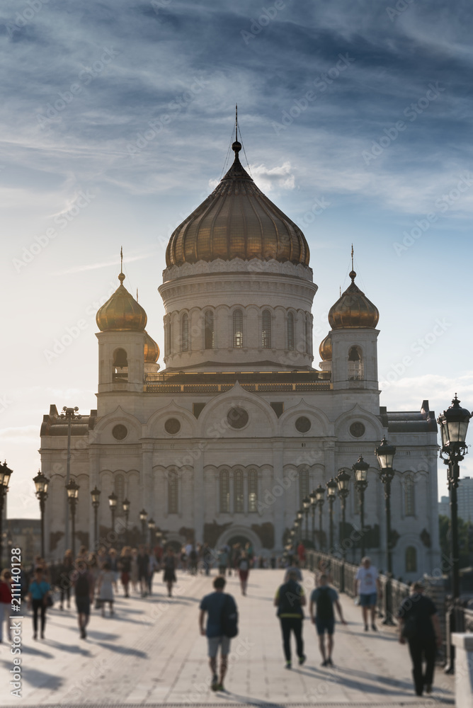 Cathedral of Christ the Saviour in Moscow, Russia, the largest orthodox church ever built