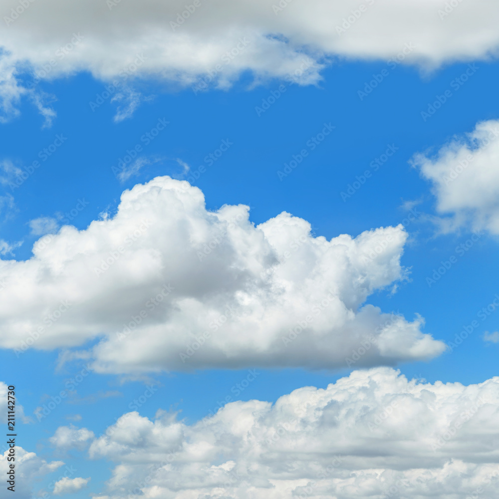 Clouds in the blue sky, natural background Clouds in the blue sky, natural background