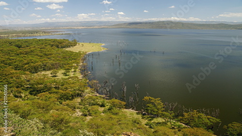 Lake Nakuru seen from Baboon Cliff View Point, Kenya