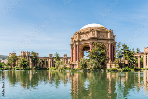 Palace of Fine Arts in San Francisco, USA. photo