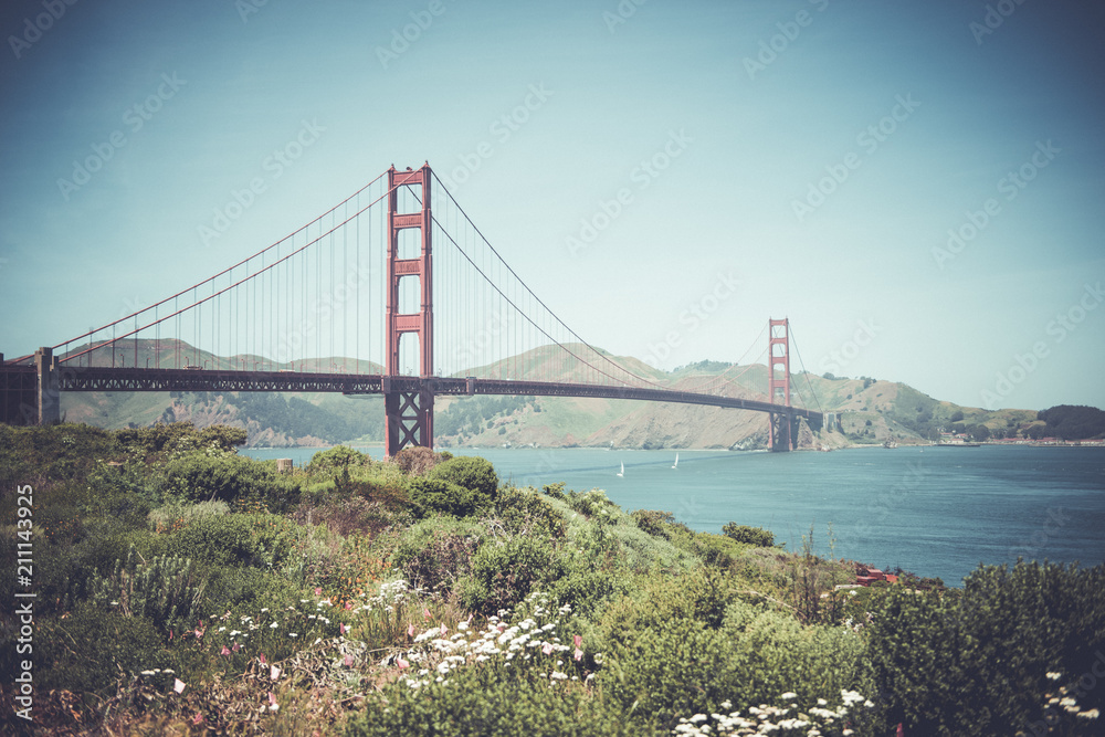 Naklejka premium Golden Gate Bridge, San Francisco, California, USA.