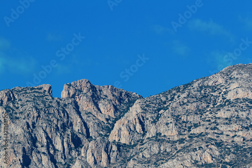 Puig Campana mountain in the southeast of Spain, second highest peak in the province of Alicante. photo