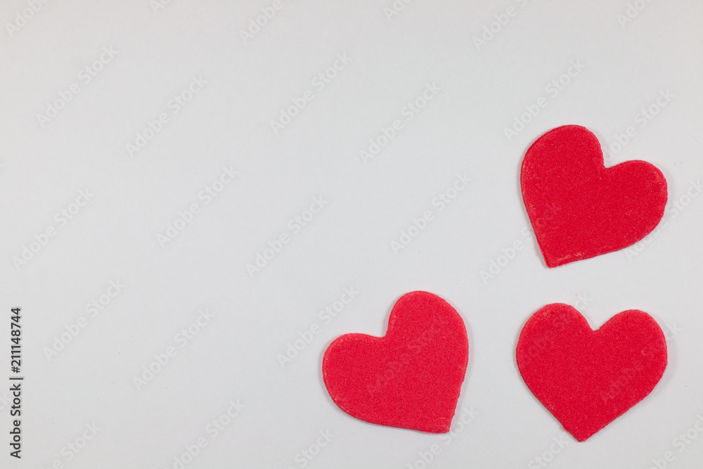 red color sweet heart shape . sugar yummy candy on white background for valentine day