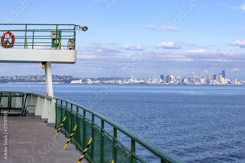 Ferry ride from Bainbridge island to Seattle, WA