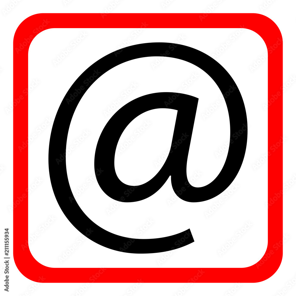 Email icon on white background. Vector illustration. Email icon on white background. Vector illustration.