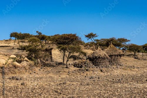 Äthiopien - Landschaft bei Lalibela - Neakuto Leab