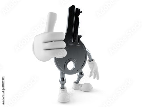 Fotografie Door key character with thumbs up