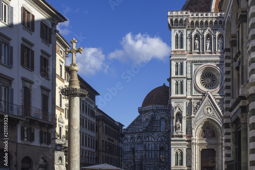 Architectural detail of Florence Catheral, Italy photo