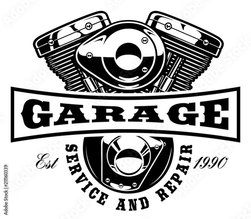 Motorcycle logo template