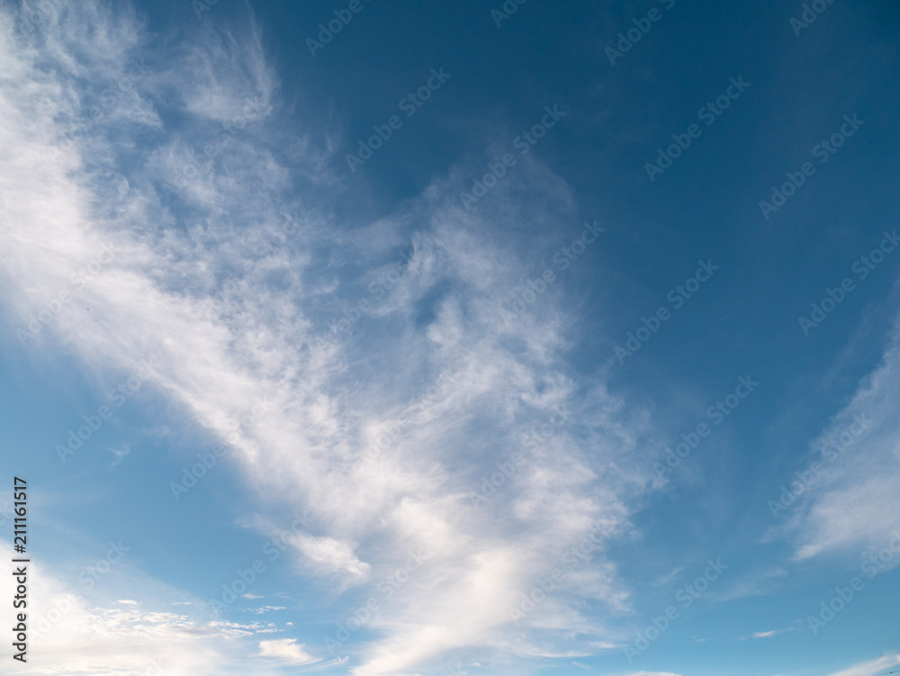 Obraz premium Blue sky background with clouds, background sky