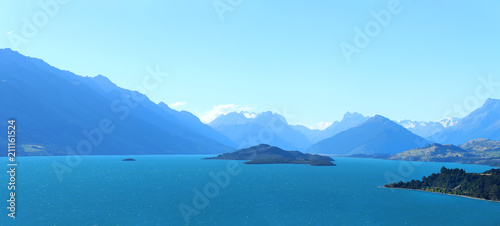 Lake wakatipu in New Zealand photo