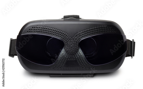 Front view of virtual reality headset