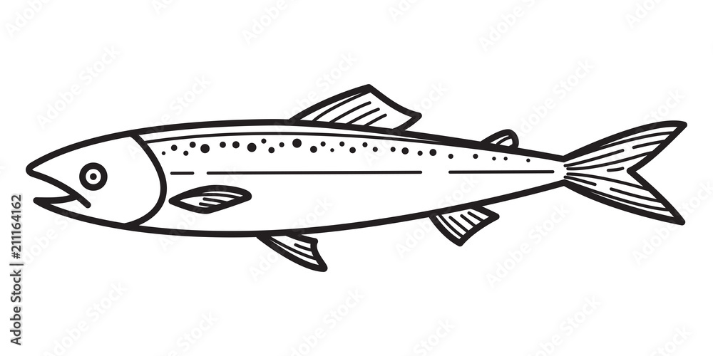 fish salmon vector logo icon illustration character graphic symbol cartoon