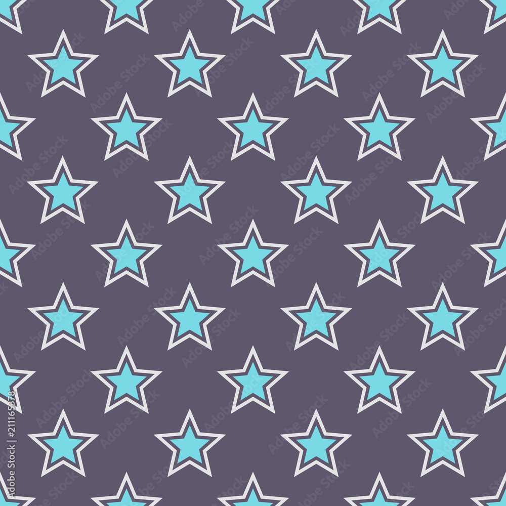 Abstract seamless stars pattern. Abstract seamless stars pattern.