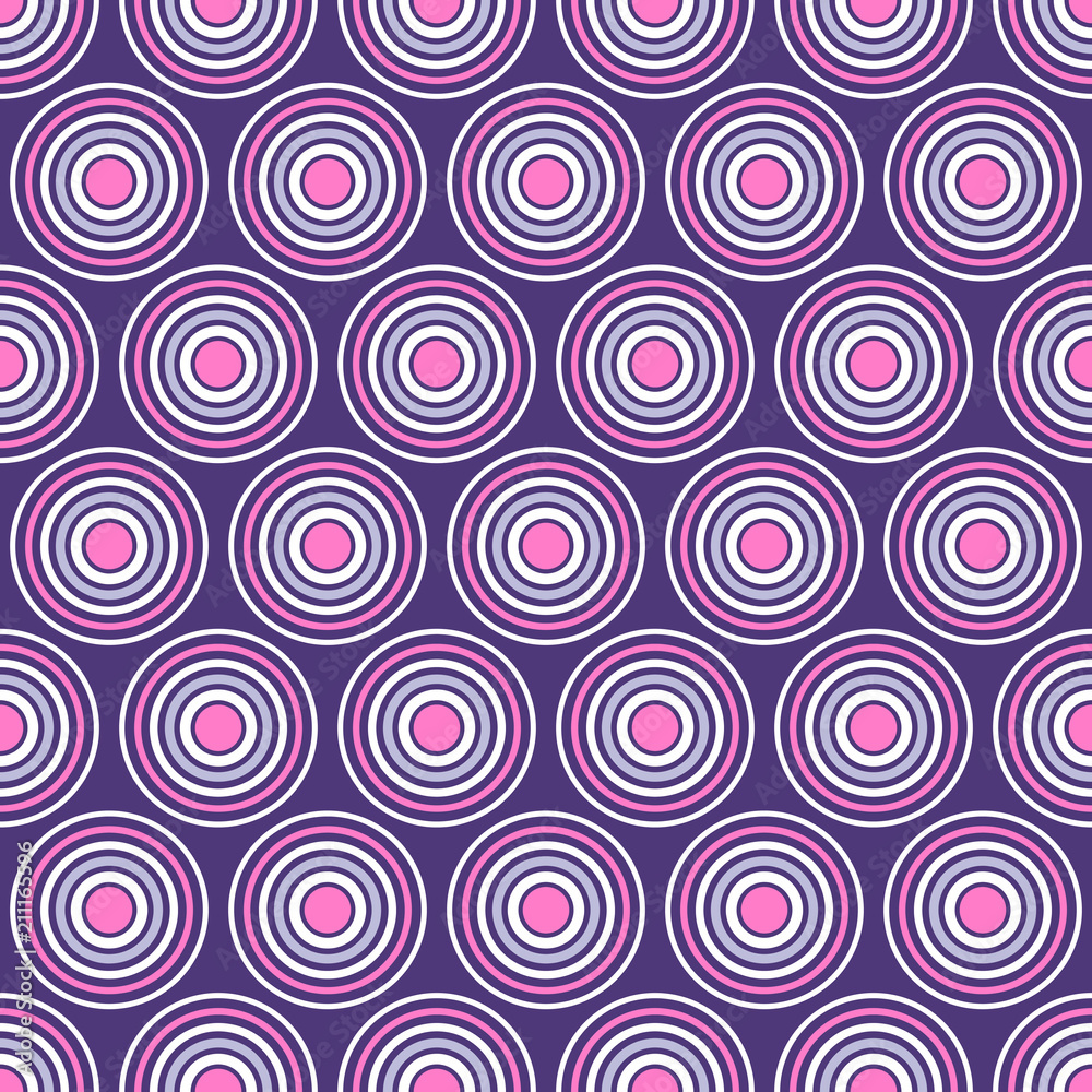 Abstract seamless pattern of symmetrically arranged circles. Abstract seamless pattern of symmetrically arranged circles.