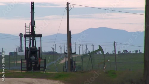 Beautiful View Of Oil Field In Central California