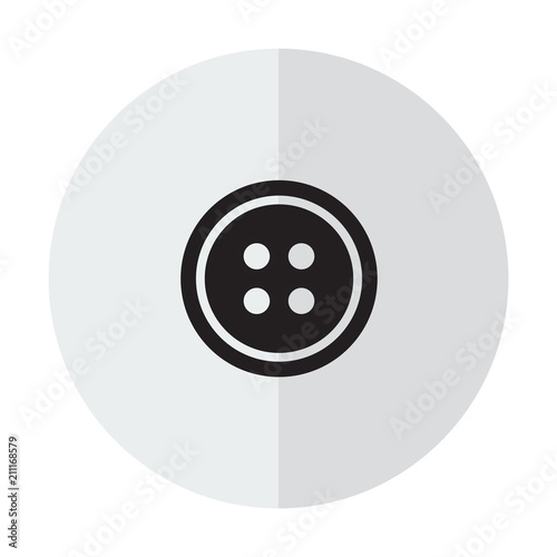 Clothes button set with needle