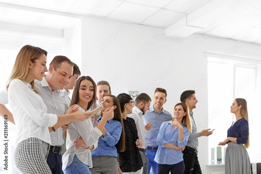 Young people having business training in office Young people having business training in office