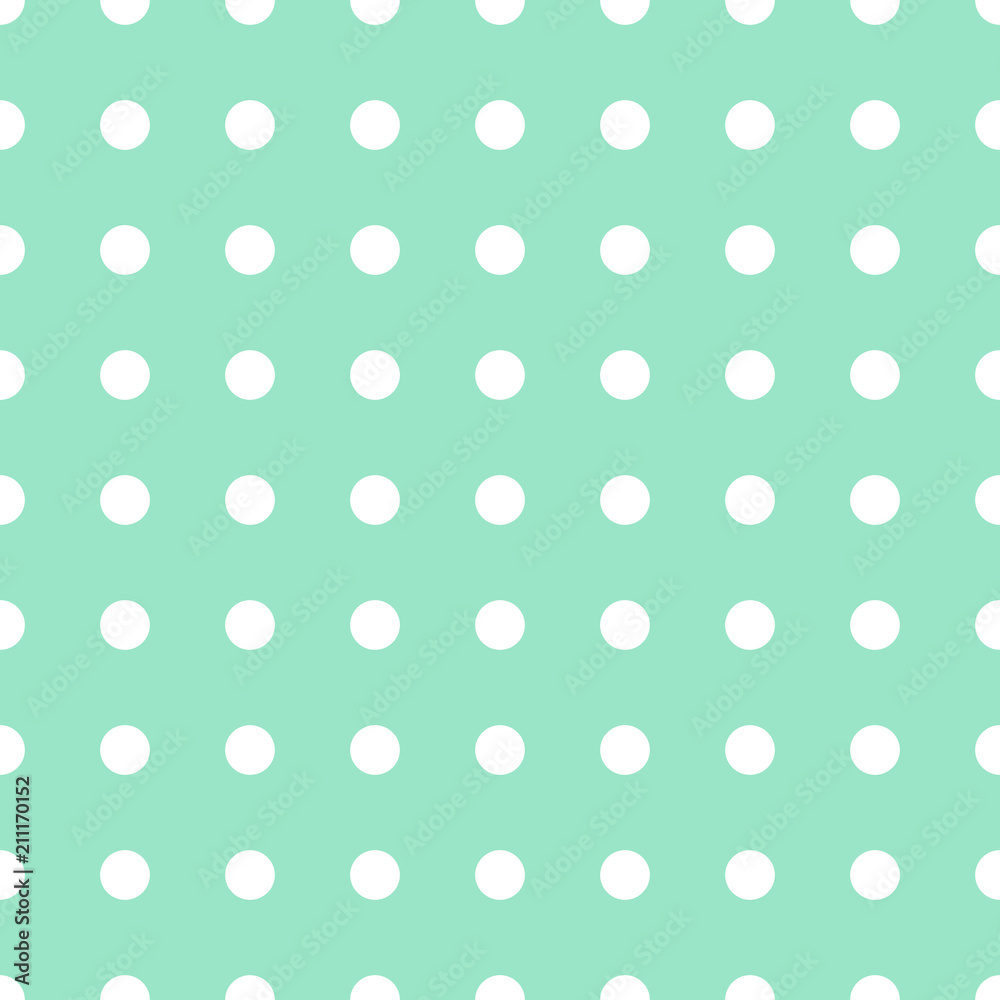 Vector seamless square pattern in mint and white color Vector seamless square pattern in mint and white color