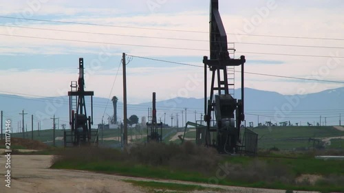 Working Oil Pump In Oil Field