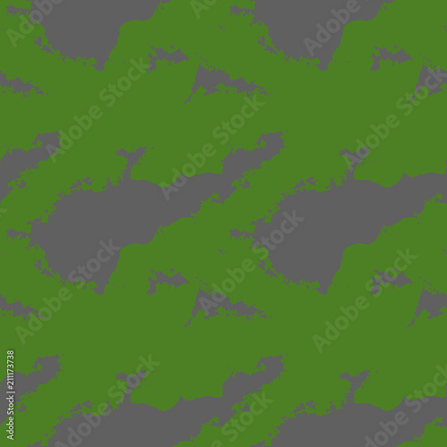 Camo background in in grey and green colors © Ko_Te