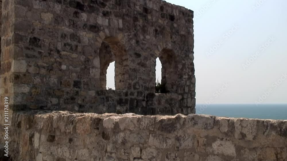 Arched Windows Over Mediterranean, Montenegro Arched Windows Over Mediterranean, Montenegro