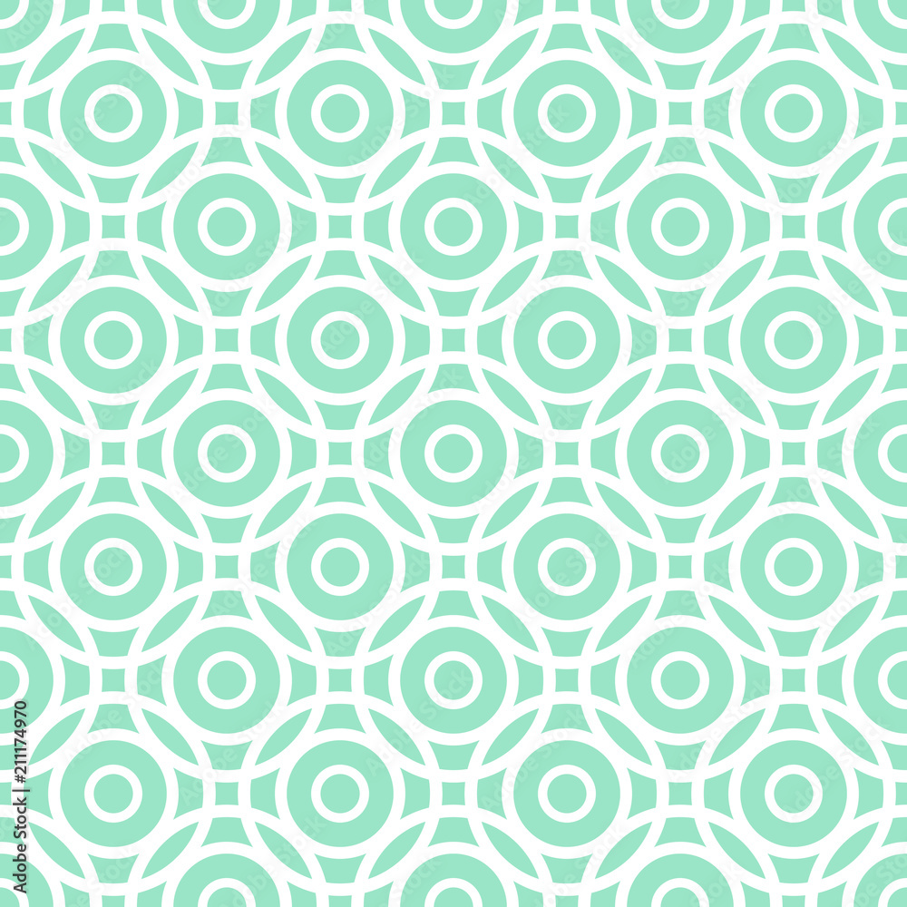 Cute vector seamless pattern with fun ring shapes Cute vector seamless pattern with fun ring shapes
