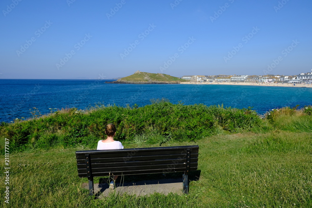 girl with bench girl with bench