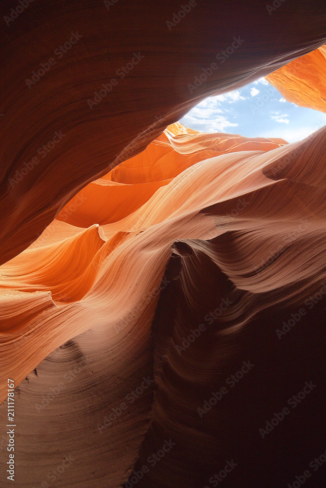 Peak-a-Book Sky through a canyon