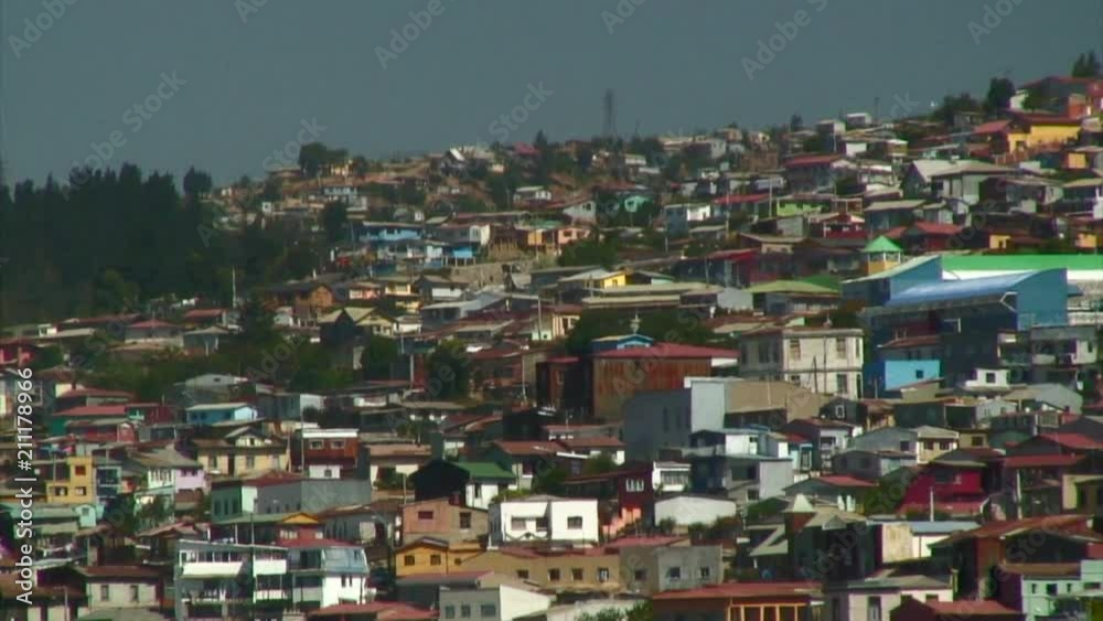 Close Up View OF City, Valparaiso Close Up View OF City, Valparaiso