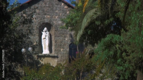 Long View of Statue Of Mary, Santiago
