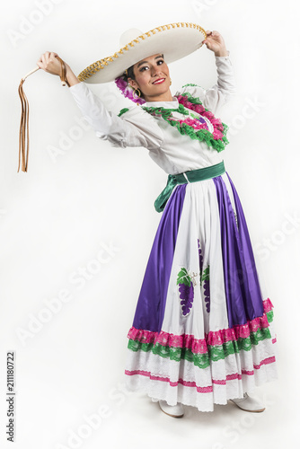 Mexican regional dancing dress