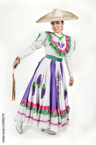 Mexican regional dancing dress