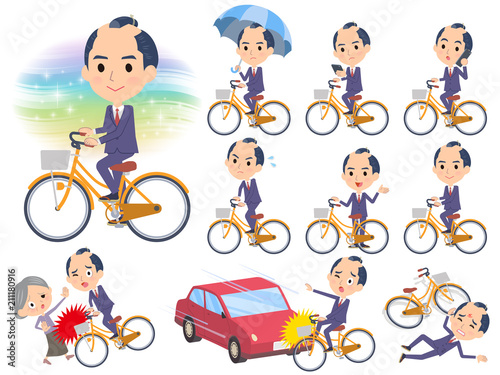 japanese samurai Businessman_city bicycle