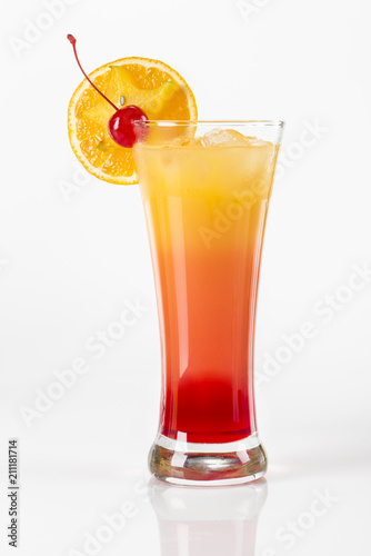 Delicious fruit cocktail with a dash of Tequila.