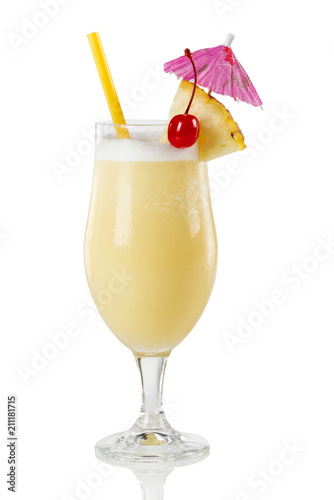 Pina colada cocktail