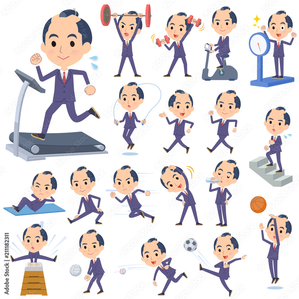 japanese samurai Businessman_Sports & exercise japanese samurai Businessman_Sports & exercise
