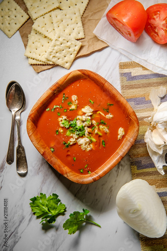 Manhattan Clam Chowder Soup photo